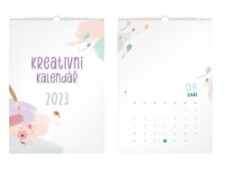 UNIPAP  kalendář 2023 nástěnný Kreativní 1061433