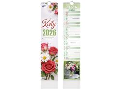 kalendář 2026 vázankový Květy 1061686