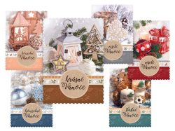 UNIPAP  pohlednice vánoční 158 D výsek+UV 1240836