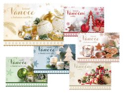 UNIPAP  pohlednice vánoční 164 E výsek+UV+glitr 1240847