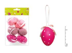 vajíčka plast 6cm/6ks mix S150067/R 2221122