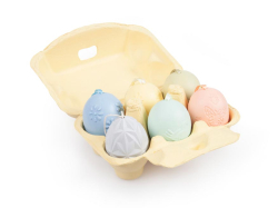UNIPAP  vajíčka plast 6cm/6ks mix barev a motivů (prolis) 2221728