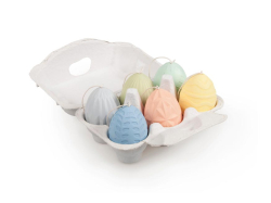 vajíčka plast 6cm/6ks mix barev a motivů (prolis) 2221729