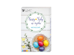 UNIPAP  Barvy na vajíčka gelové 7742 metalické, 5 ks v balen, rukavice