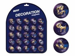 magnet dekorační kulatý 3,5cm mix č.5 - horoskopy 4200279