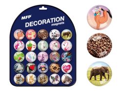 magnet dekorační kulatý 3,5cm mix č.9 4200283