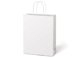taška dárková T 5 kraft 260x320x100 bílá 5252898