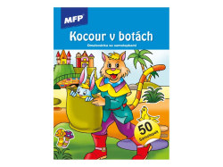 UNIPAP  omalovánky se samolepkami Kocour v botách148x210mm/24s 5301230