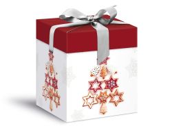 UNIPAP  krabička dárková vánoční 12x12x15cm 5370574