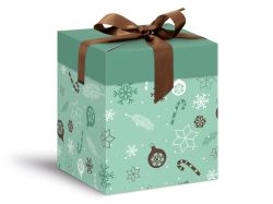UNIPAP  krabička dárková vánoční 12x12x15cm 5370600