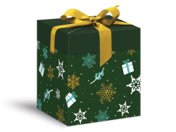 UNIPAP  krabička dárková vánoční 12x12x15cm 5370601
