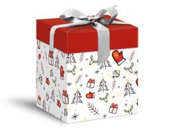 krabička dárková vánoční 12x12x15cm 5370604