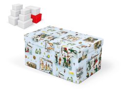 krabice dárková vánoční B-V005-HL 30x19x15cm 5370769