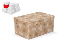 krabice dárková vánoční B-V008-D 22x14x11cm 5371033