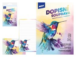 UNIPAP  dopisní papír barevný LUX 5+10 (Kolibřík) 5550346