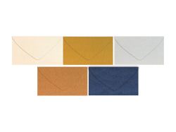 UNIPAP  dopisní obálka metallic 120g DL 110x220mm - mix barev 5550354
