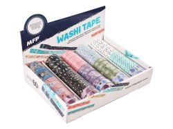 UNIPAP  lepící washi papírová páska 15mm x 3m mix motivů 5750116