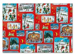 balící papír vánoční role klasik LADA 5x100x70 (4) 5811603