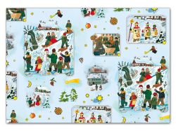 balící papír vánoční role klasik LADA 5x100x70 (5) 5811604