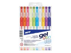 UNIPAP  gelové pero set GLITTER 10 ks GG1068-10 6000799