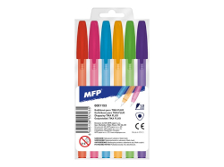 UNIPAP  kuličkové pero Tika 107 fluo - set 6 barev 6001153