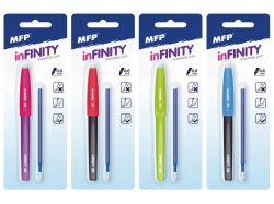 UNIPAP  kuličkové pero gumovací Infinity + náplň 0,6 modré na blistru 6001337