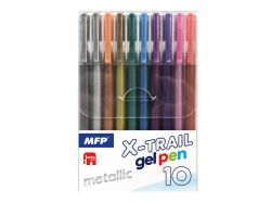 UNIPAP  gelové pero set BS 10ks METAL 6001415