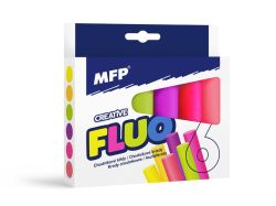 UNIPAP  křídy M chodníkové fluo kulaté 6 ks mix barev - krabička 6320142