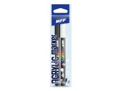 UNIPAP  akrylový popisovač 1mm set 2ks (černý+bílý) 6410910