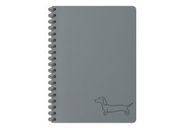 blok se spirálou dark gray 11x15cm 80l/70g 7501647