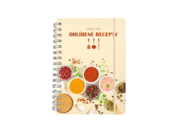 UNIPAP  kniha na recepty 2, 220x158mm, 80 listů 7510176