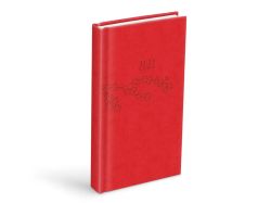 diář 2023 D802 PU red 90x170 mm 7781169