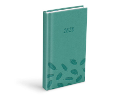 diář 2023 D802 PU green 90x170 mm 7781171