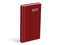 diář 2023 D802 PVC Red 90x170 mm 7781175