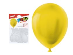 balónek nafukovací 12ks sáček standard 26cm žlutý 8000188