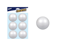 UNIPAP  koule 6cm/6ks polystyren 8885500