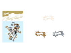 UNIPAP  dekorace kometa 24ks 2cm mix 8885681