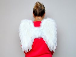 andělská křídla z peří 44x42cm 8885878