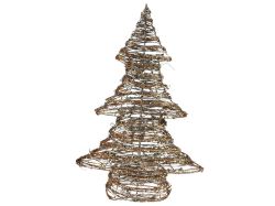 UNIPAP  stromeček ratan zlatý vánoční 43cm R3837 8885937
