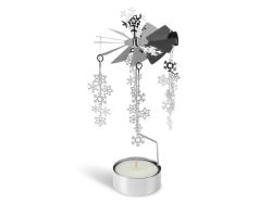 UNIPAP  svícen otočný stříbrný vánoční plech. 25x12cm 1908F-298.20 8885954