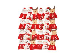 kolíček dřevěný adventní kalendář figurky CJ-10176E 8885976