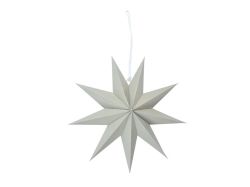 UNIPAP  dekorace skládací hvězda 30cm šedá pap 8886243