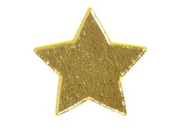UNIPAP  dekorace hvězda 24ks zlatá 2,5cm lepící 8886423
