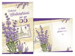 UNIPAP  přání k narozeninám 55 M11-499 H PRANI_H_436