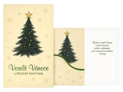 přání vánoční s klopou na peníze V24-502 H PRANI_H_674