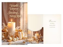 přání vánoční s klopou na peníze V24-506 H PRANI_H_676