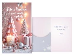 přání vánoční s klopou na peníze V24-509 H PRANI_H_677
