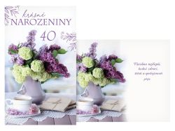 přání k narozeninám 40 M11-609 T PRANI_T_2495