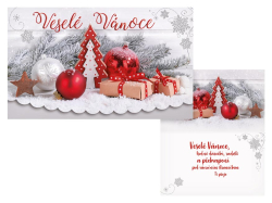 UNIPAP  přání Vánoční malé V23-152 Z PRANI_Z_603