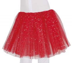 Dětská sukně s hvězdičkami červená